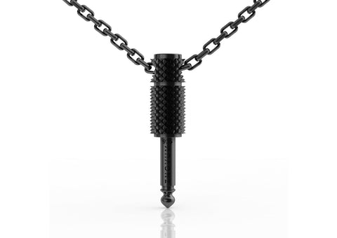 Audio Plug Necklace [Black]