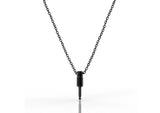 Audio Plug Necklace [Black]