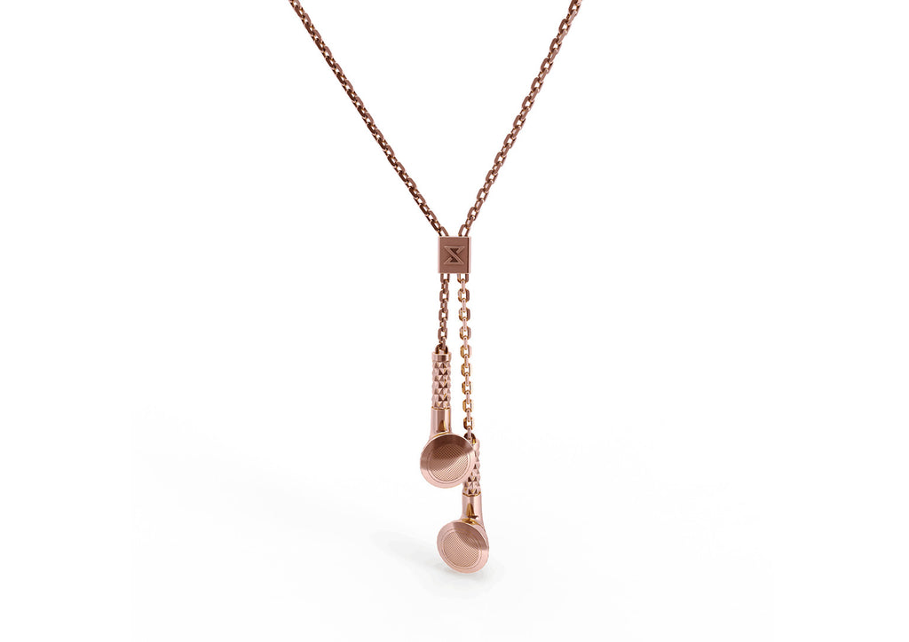Earbud Necklace [Rose Gold]